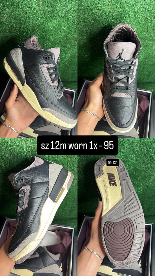 Jordan 3 A Ma Maniere While You Were Sleeping Size 12