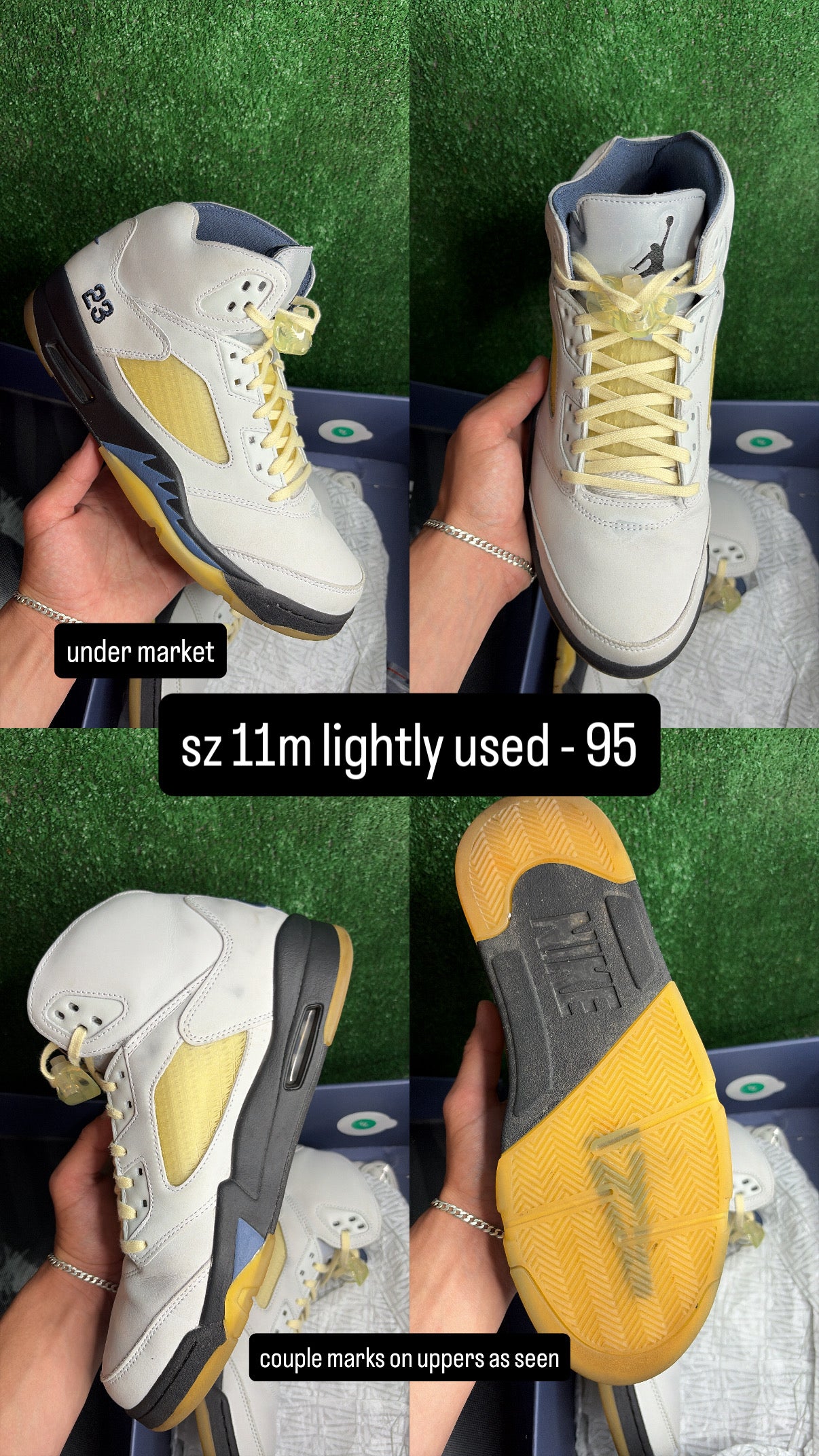 Jordan 5 A Ma Maniere White Size 11m