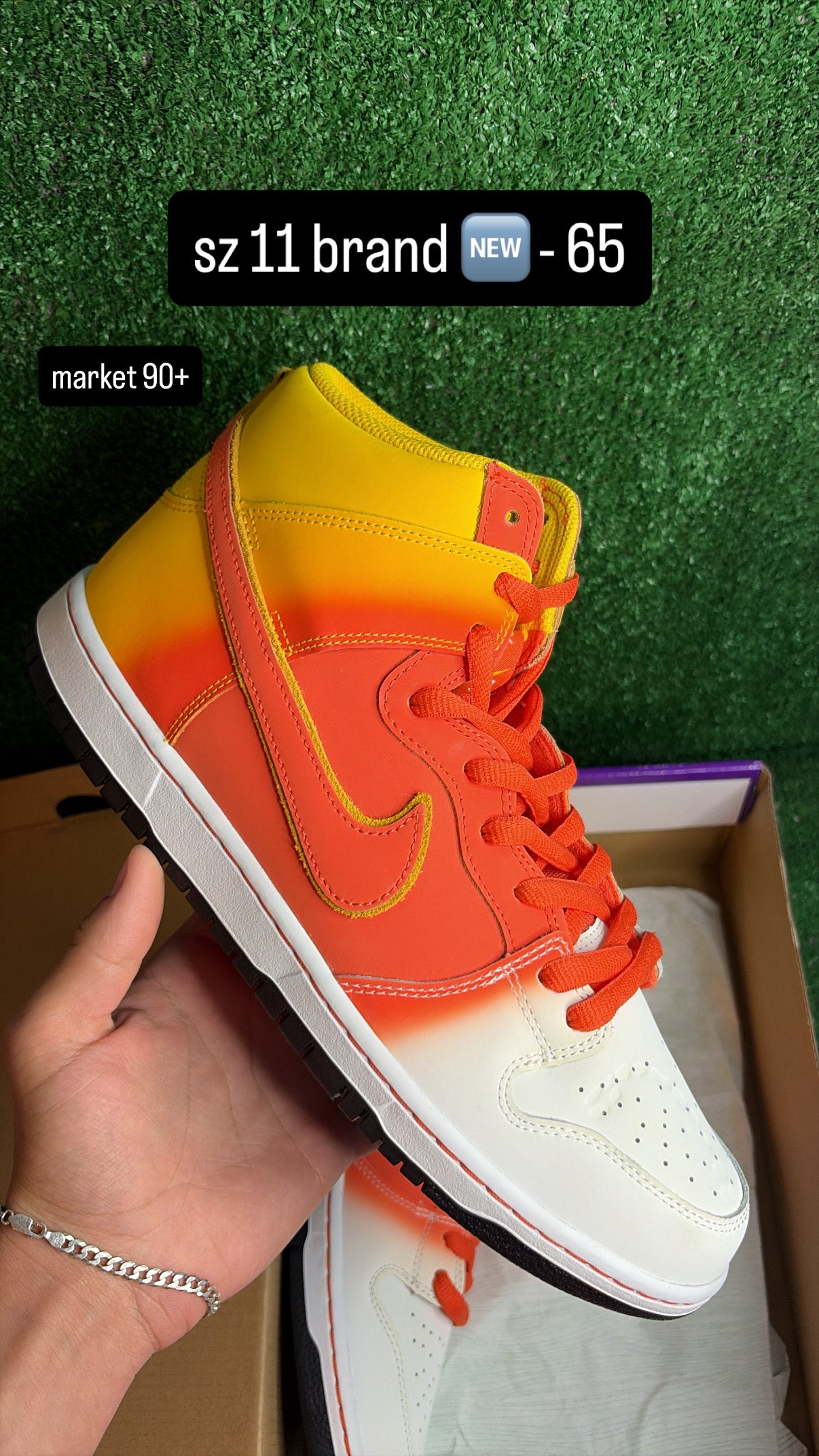 Nike Dunk High Halloween Candy Corn Size 11