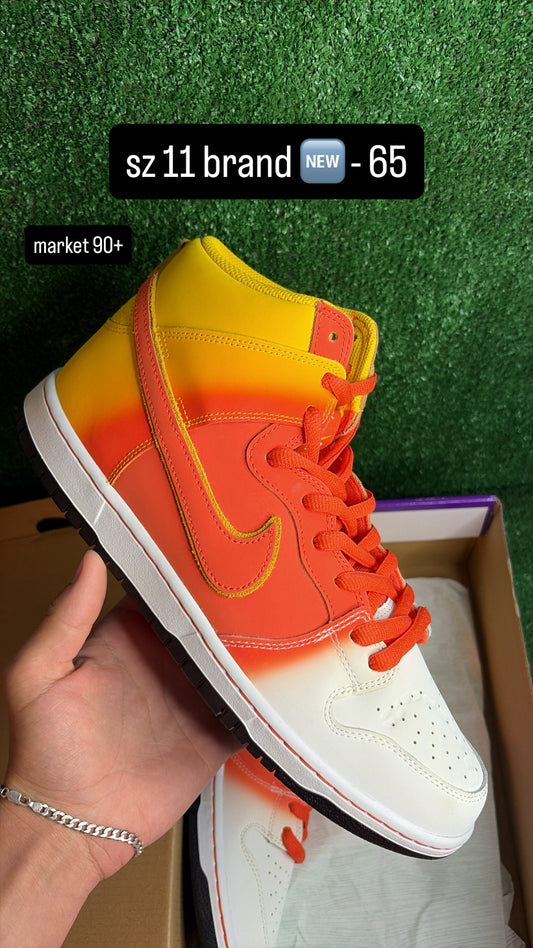 Nike Dunk High Halloween Candy Corn Size 11