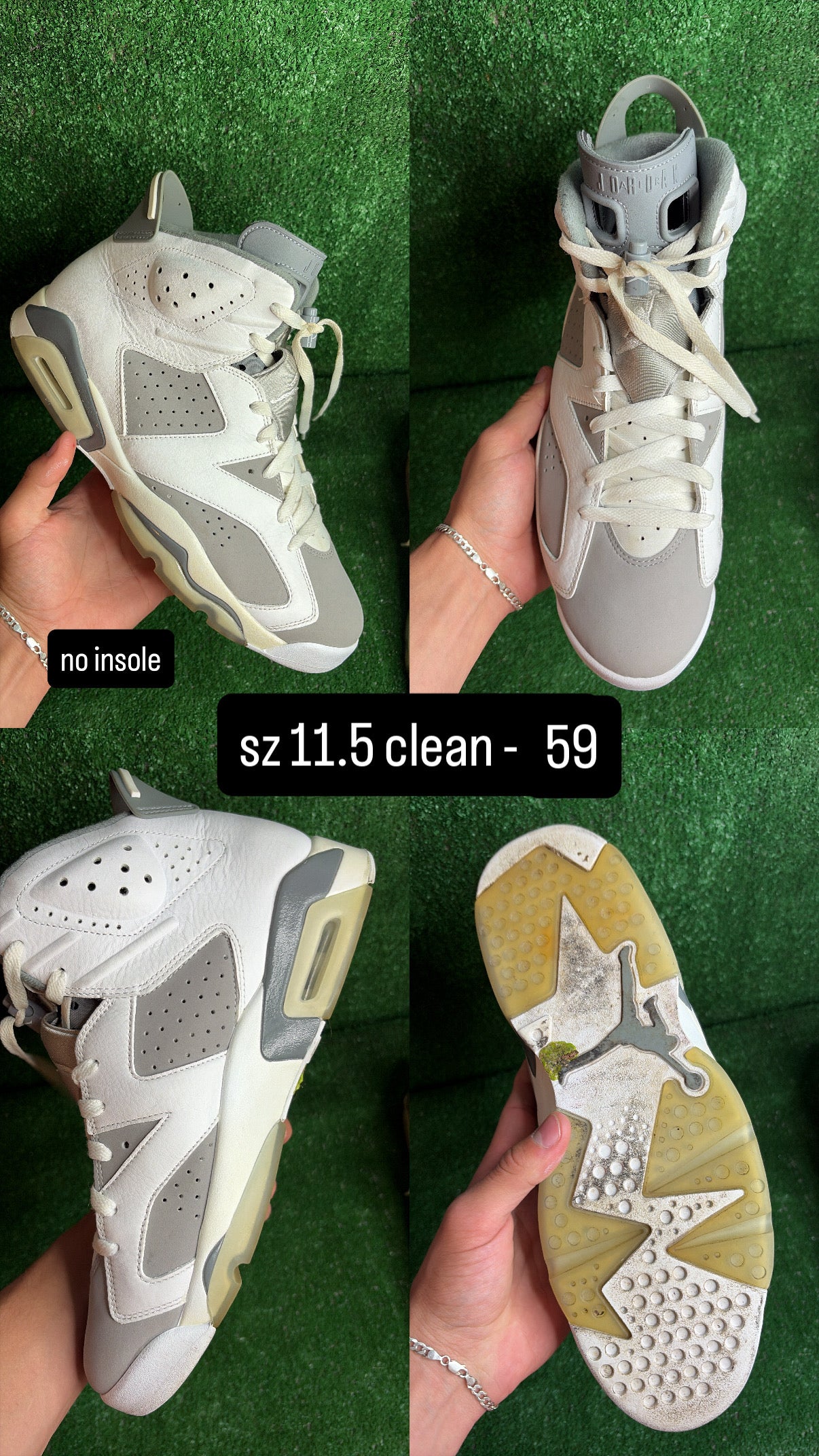Jordan 6 Cool Grey Size 11.5
