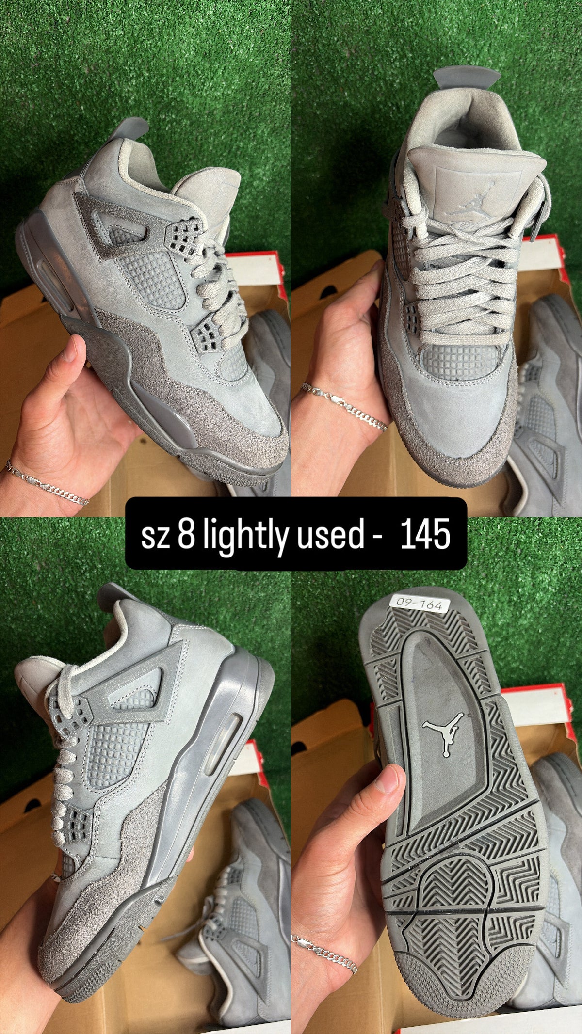 Jordan 4 Wet Cement Size 8