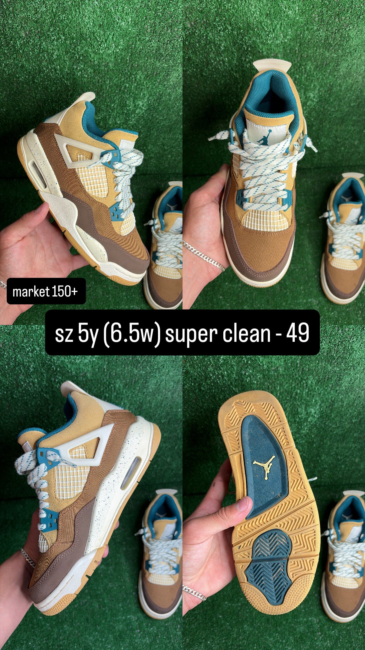Jordan 4 Cacao Wow Size 5y (6.5w)