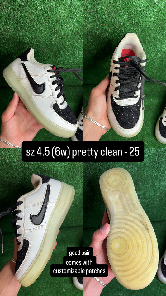 Air Force 1 Low Inspired by Music Size 4.5 (6w)