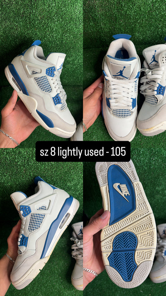 Jordan 4 Military Blue Size 8