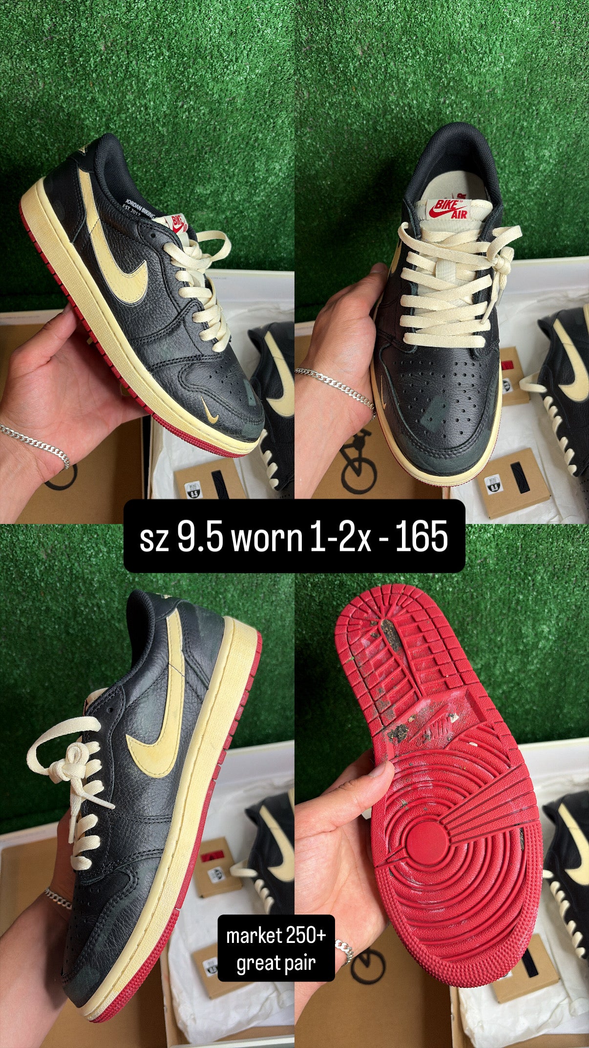 Jordan 1 Low Nigel Sylvester Better With Time Size 9.5