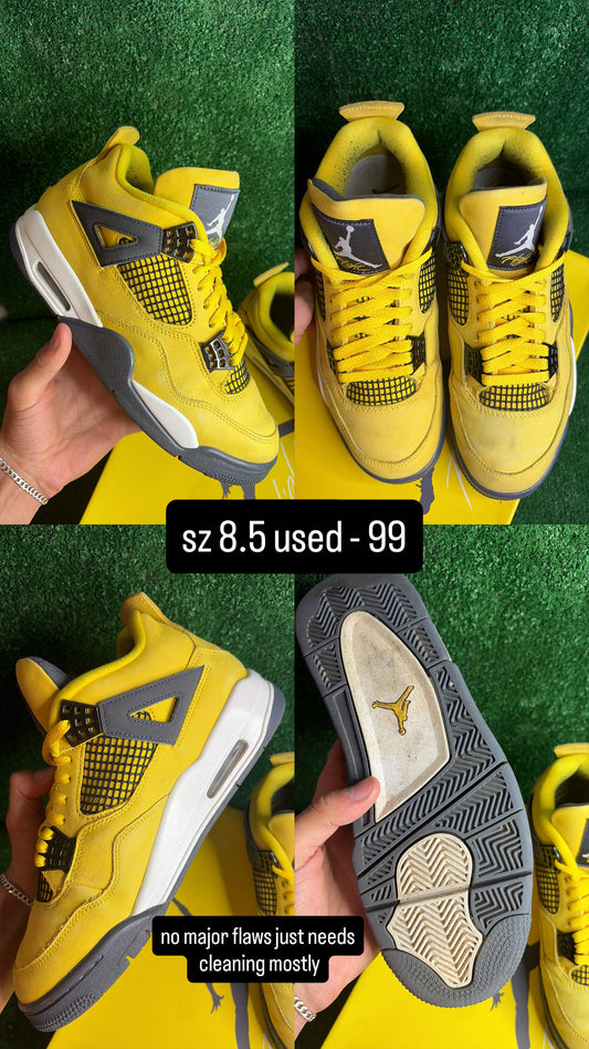 Jordan 4 Lightning Size 8.5