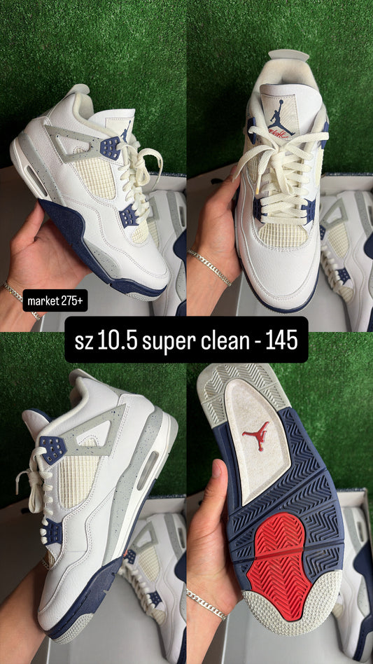 Jordan 4 Retro Midnight Navy Size 10.5