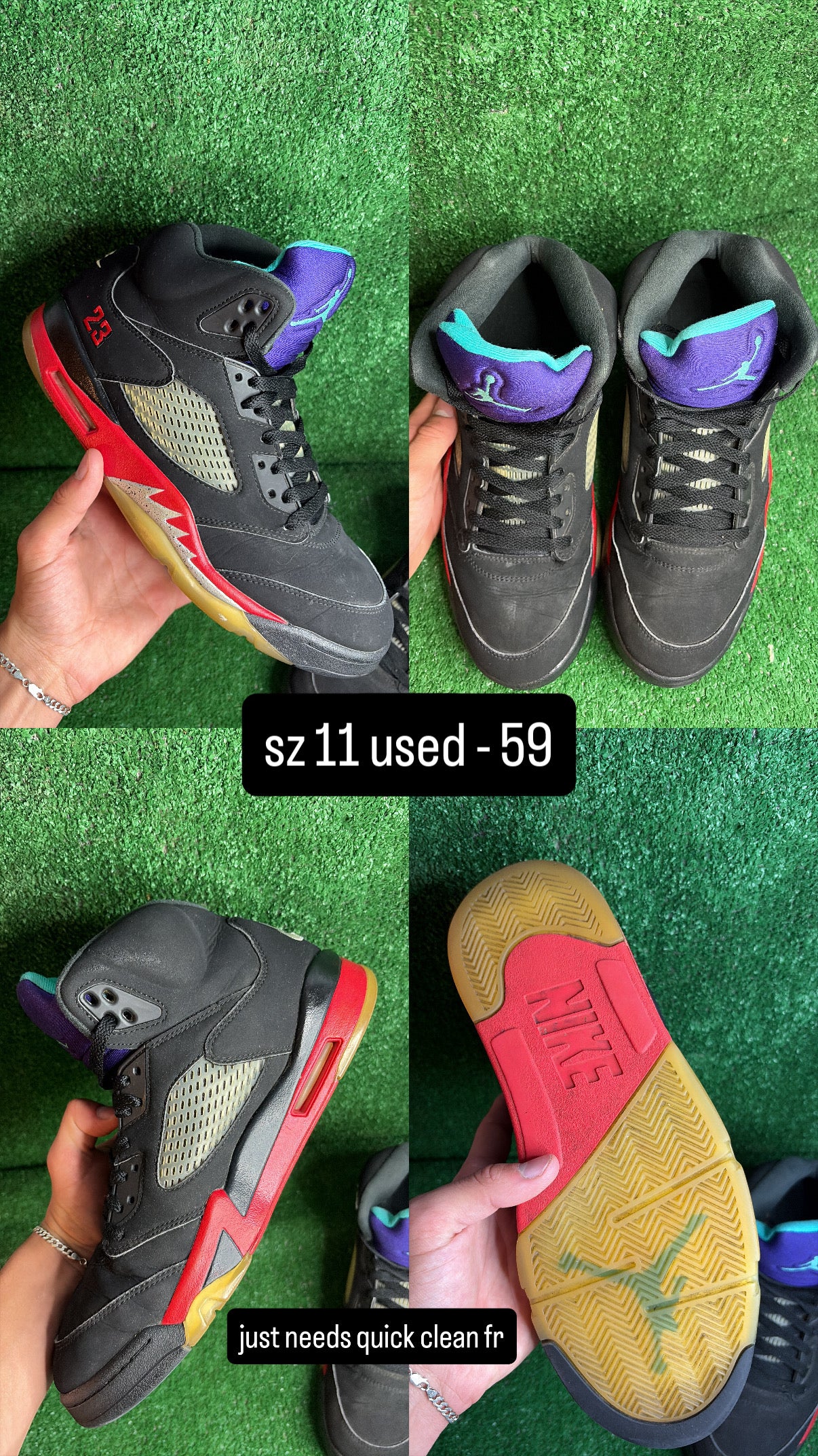 Jordan 5 Top 3 Size 11