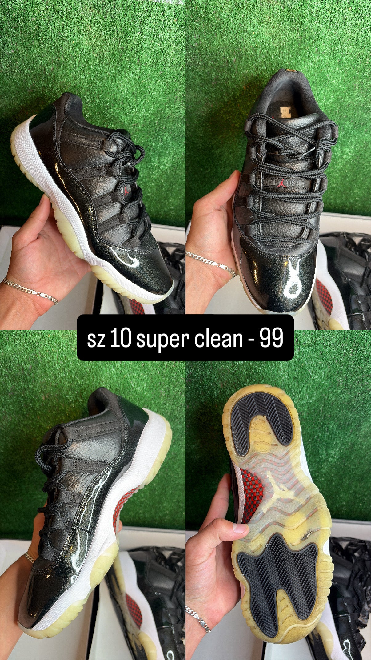 Jordan 11 Low 72-10 Size 10