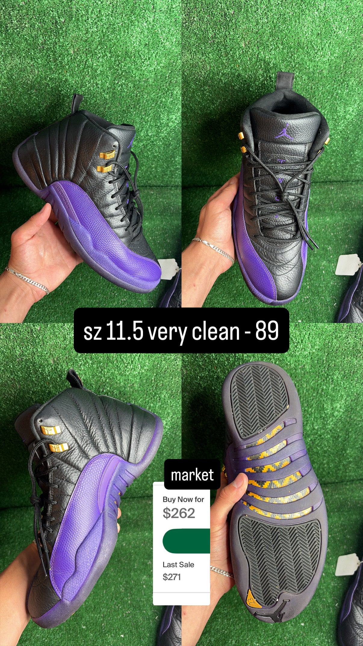 Jordan 12 Field Purple Size 11.5
