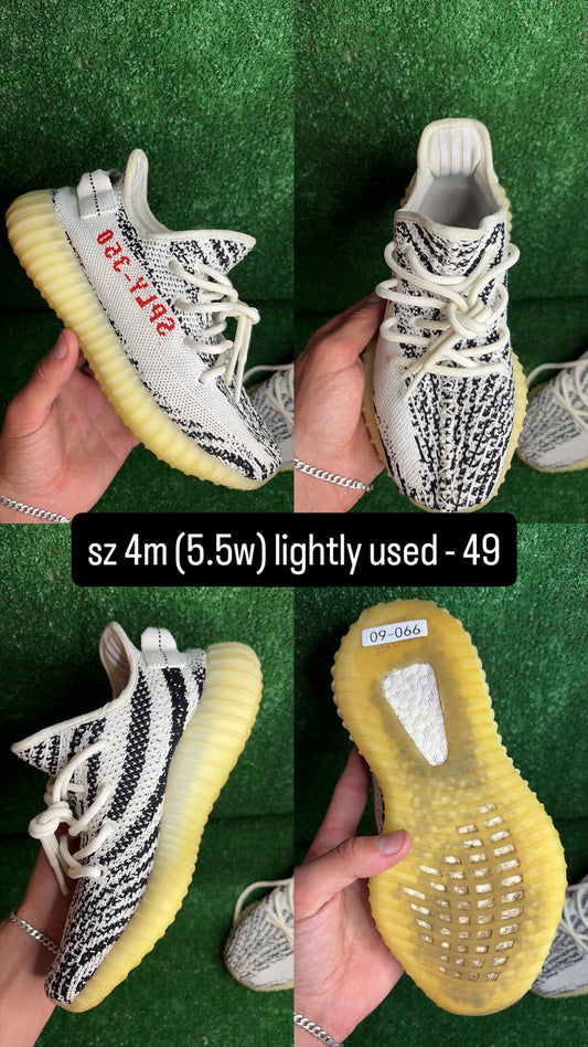 Yeezy 350 Boost V2 Zebra Size 4m (5.5w)