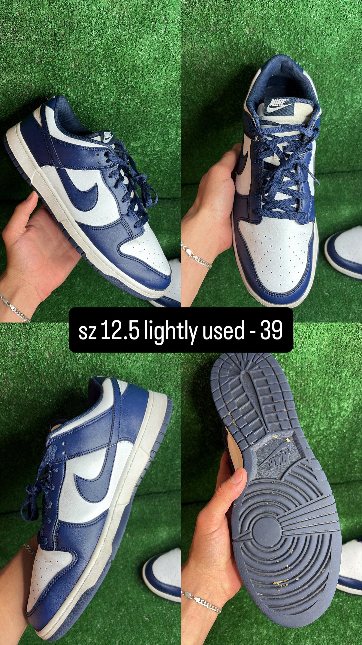 Nike Dunk Low Midnight Navy Size 12.5