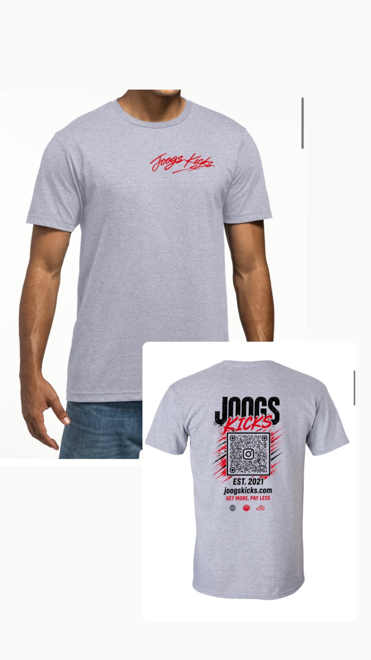 Joogs Kicks Grey T-shirt