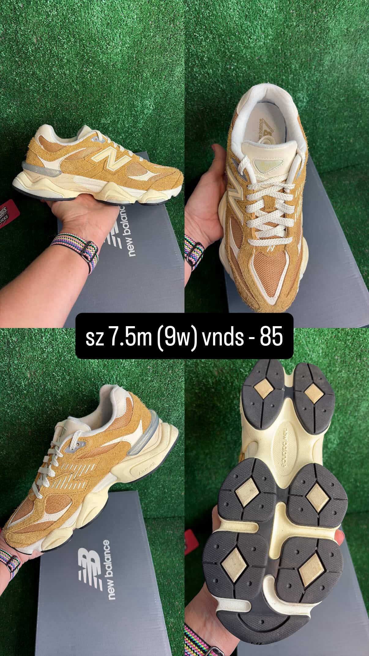 New Balance 9060 Sand Size 7.5 (9 women)
