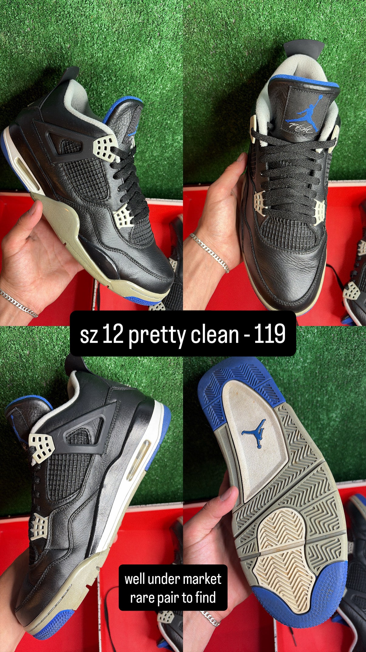 Jordan 4 Motorsports Alternate Size 12