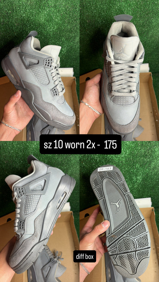 Jordan 4 Wet Cement Size 10