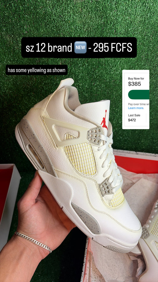 Jordan 4 White Oreo Size 11.5
