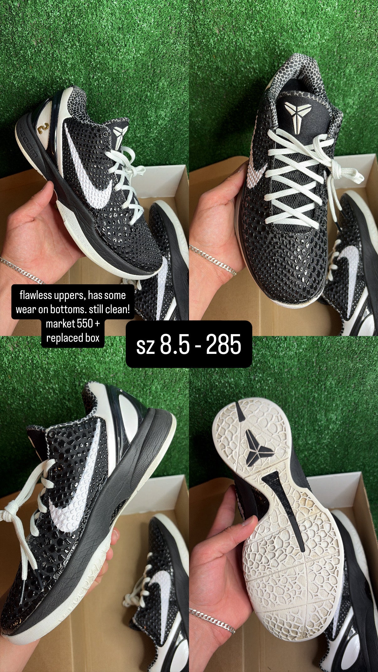 Kobe 6 Mambacita Sweet 16 Size 8.5