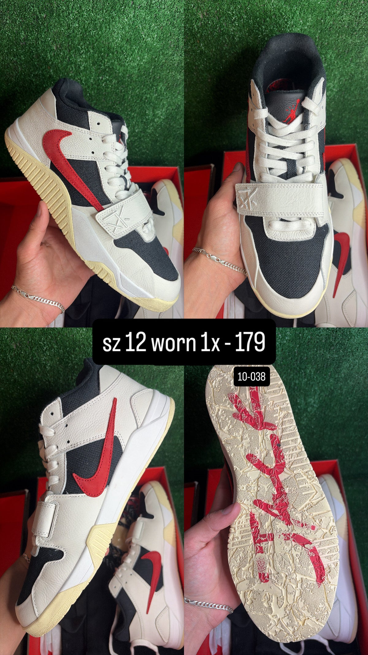Nike Travis Scott Jumpman Jack University Red Size 12