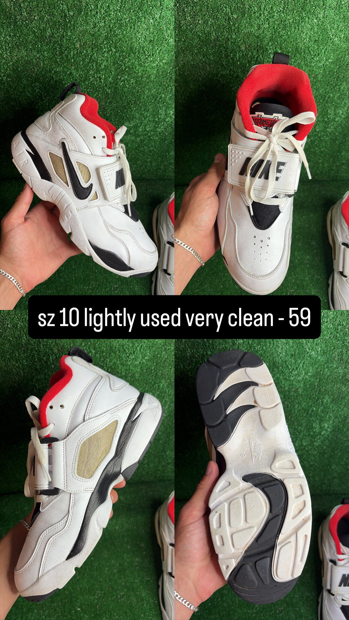 Nike Air Diamond Turf Atlanta Falcons (Black/White) Size 10