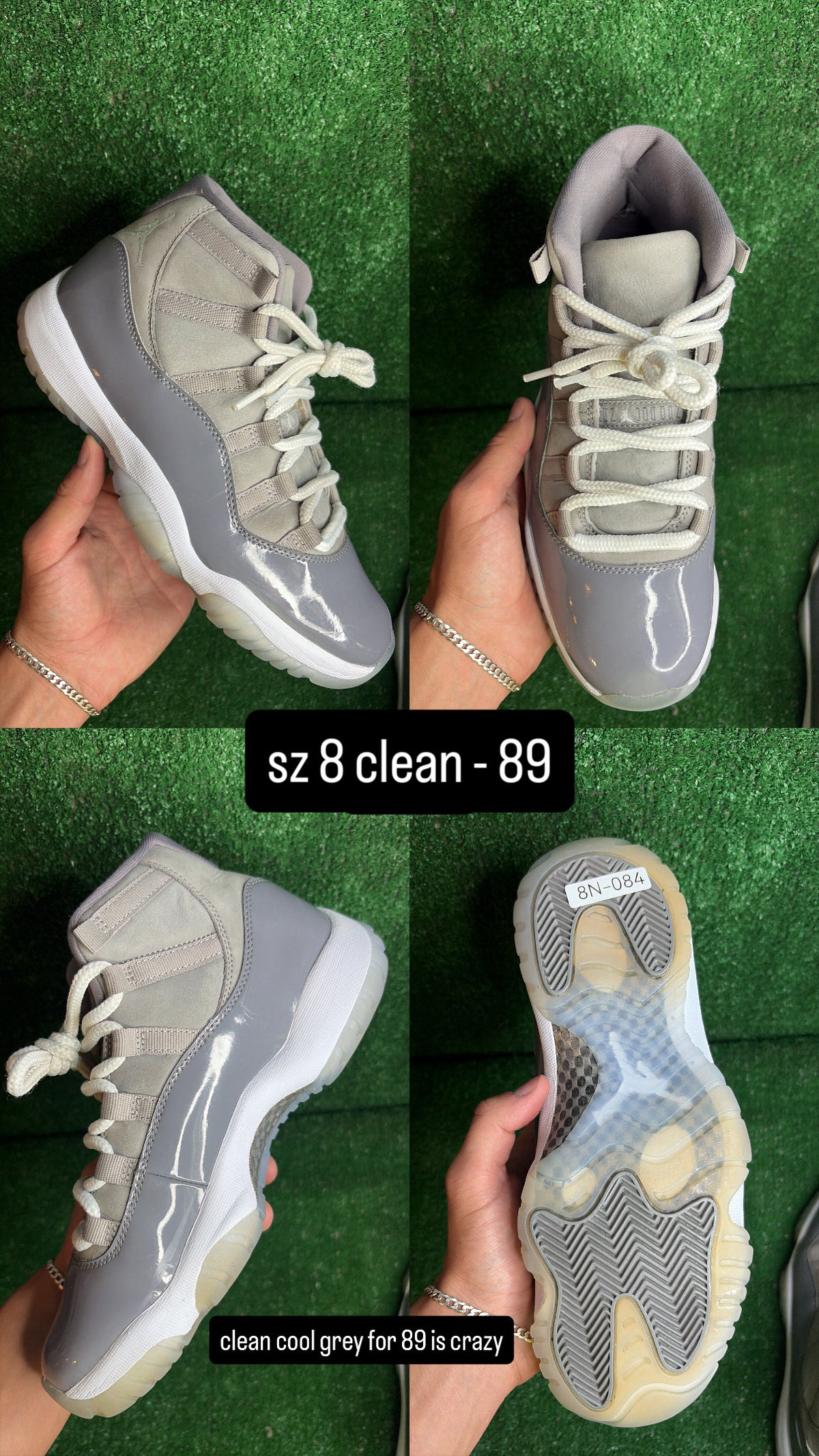 Jordan 11 Cool Grey Size 8