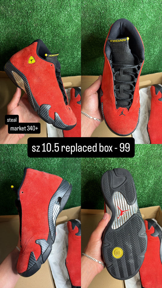 Jordan 14 Ferrari Size 10.5