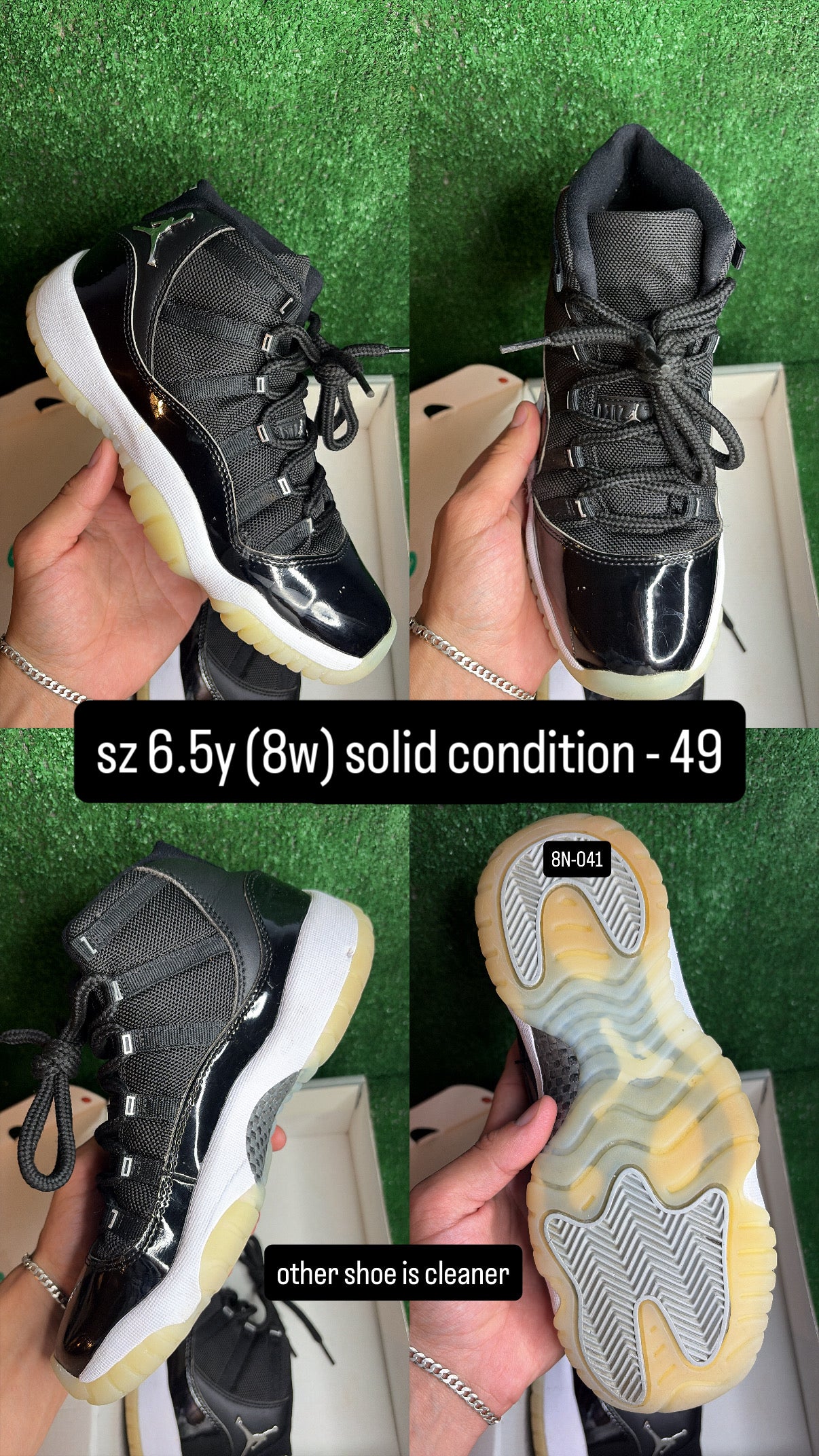 Jordan 11 Jubilee Size 6.5 (8w)