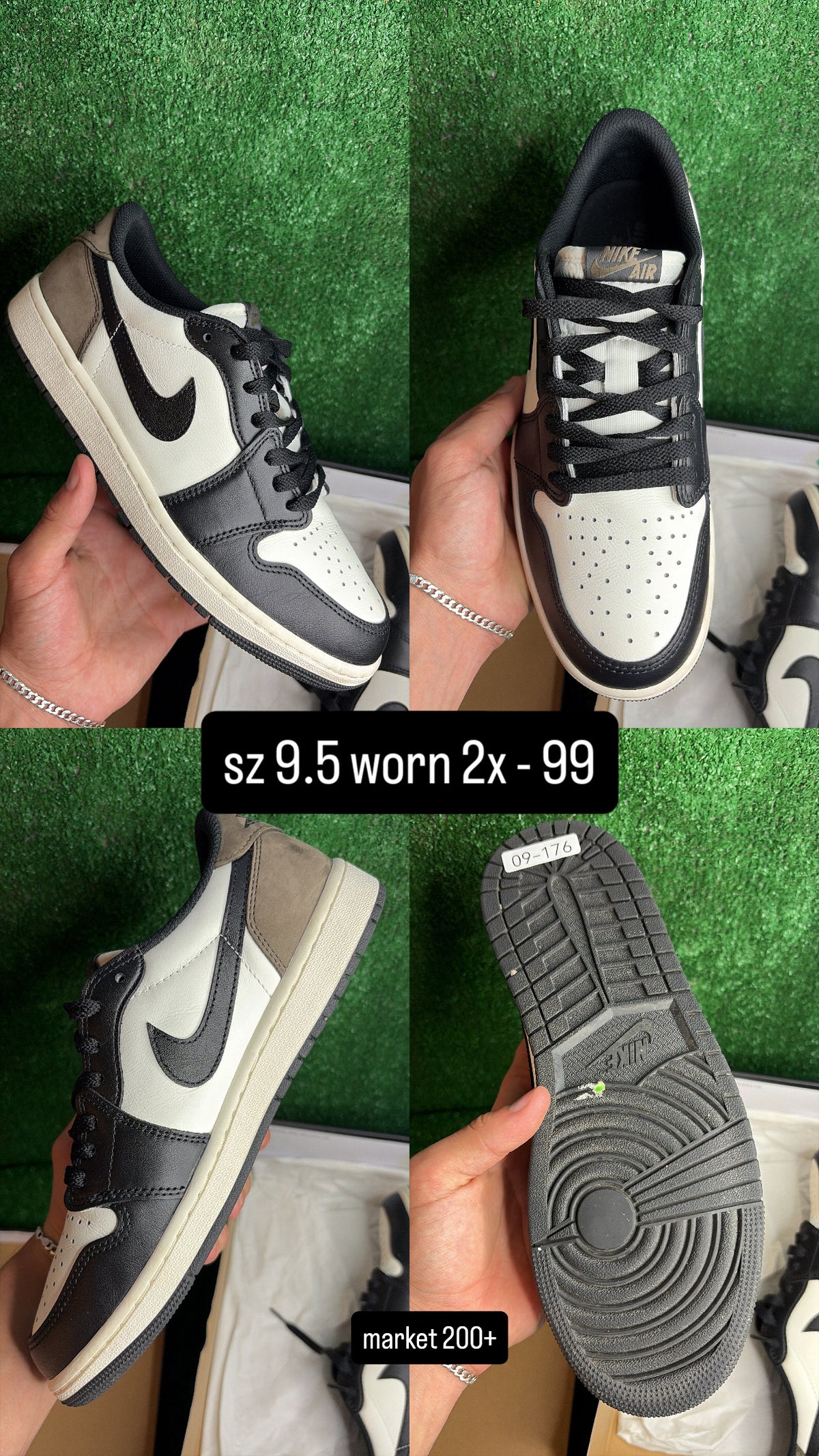 Jordan 1 Low OG Mocha Size 9.5