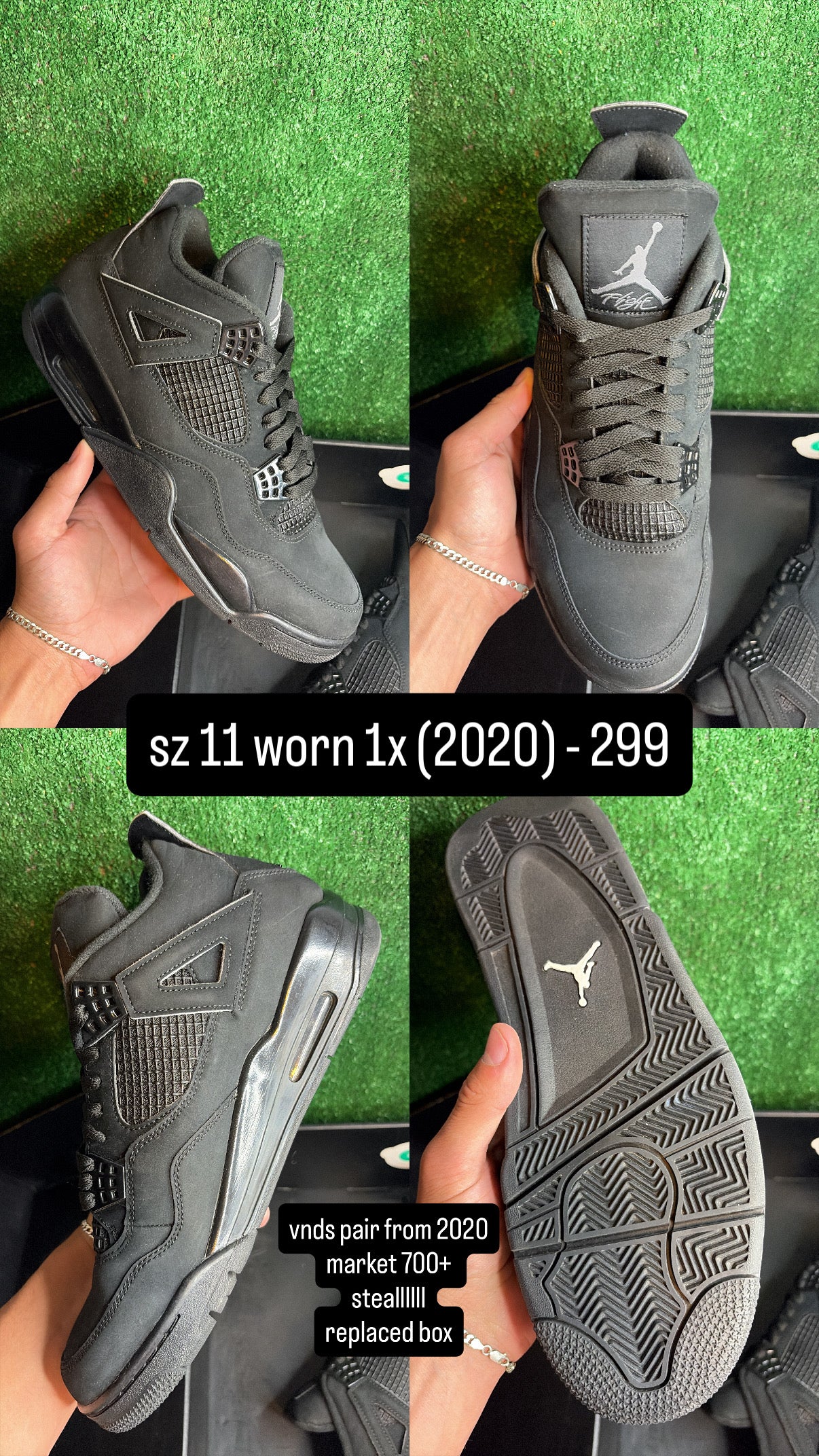 Jordan 4 Black Cat Size 11 (2020)