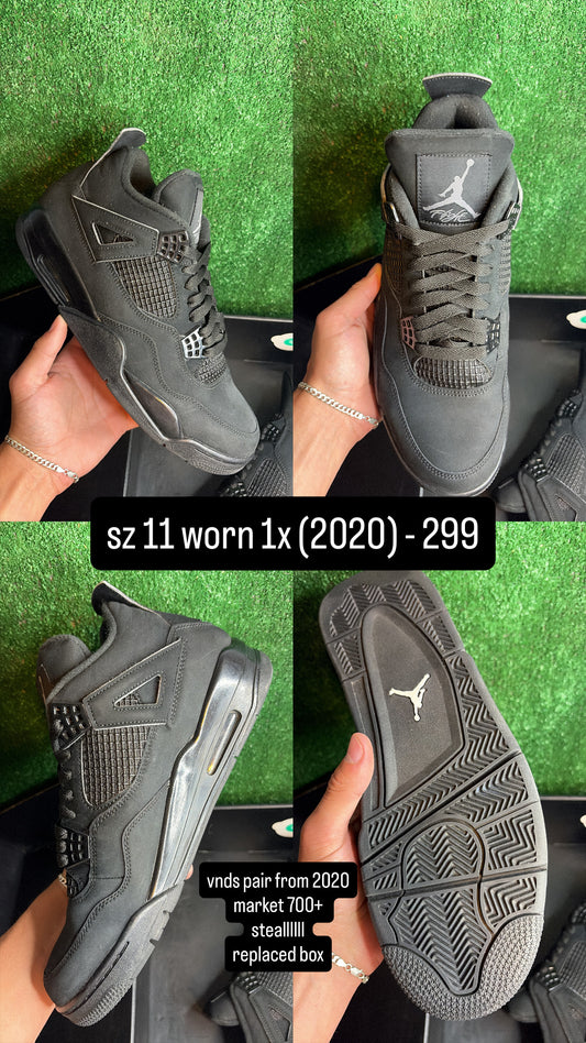 Jordan 4 Black Cat Size 11 (2020)