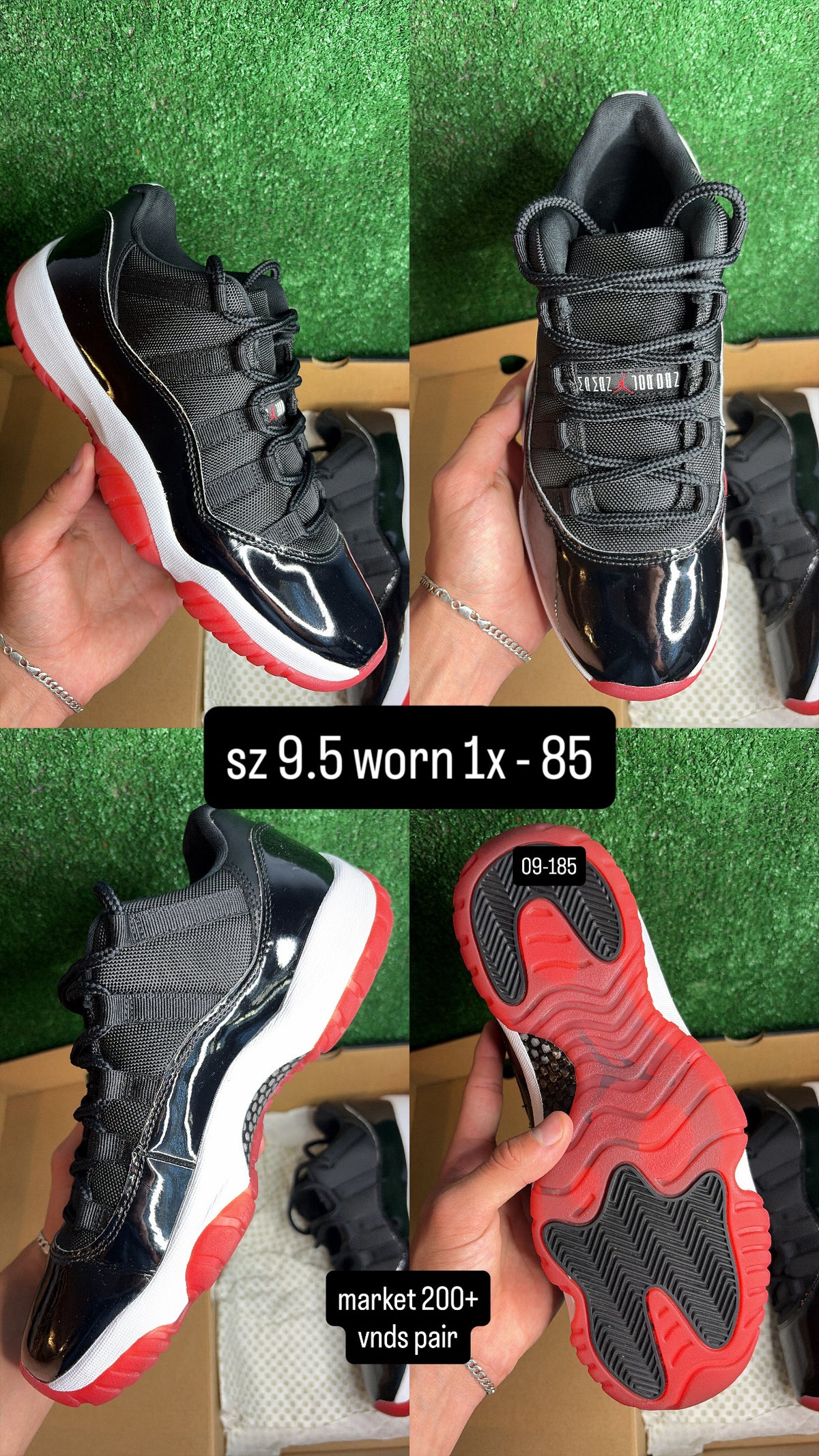 Jordan 11 Low Bred Size 9.5