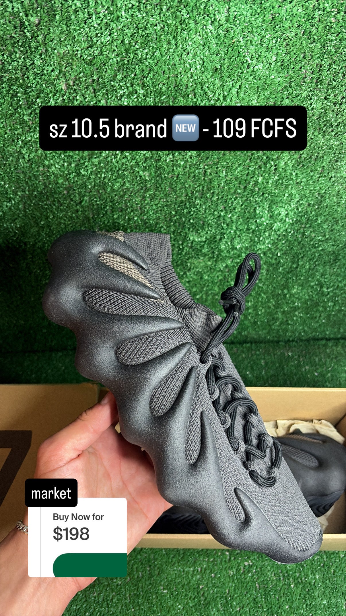Yeezy 450 Dark Slate Size 10.5