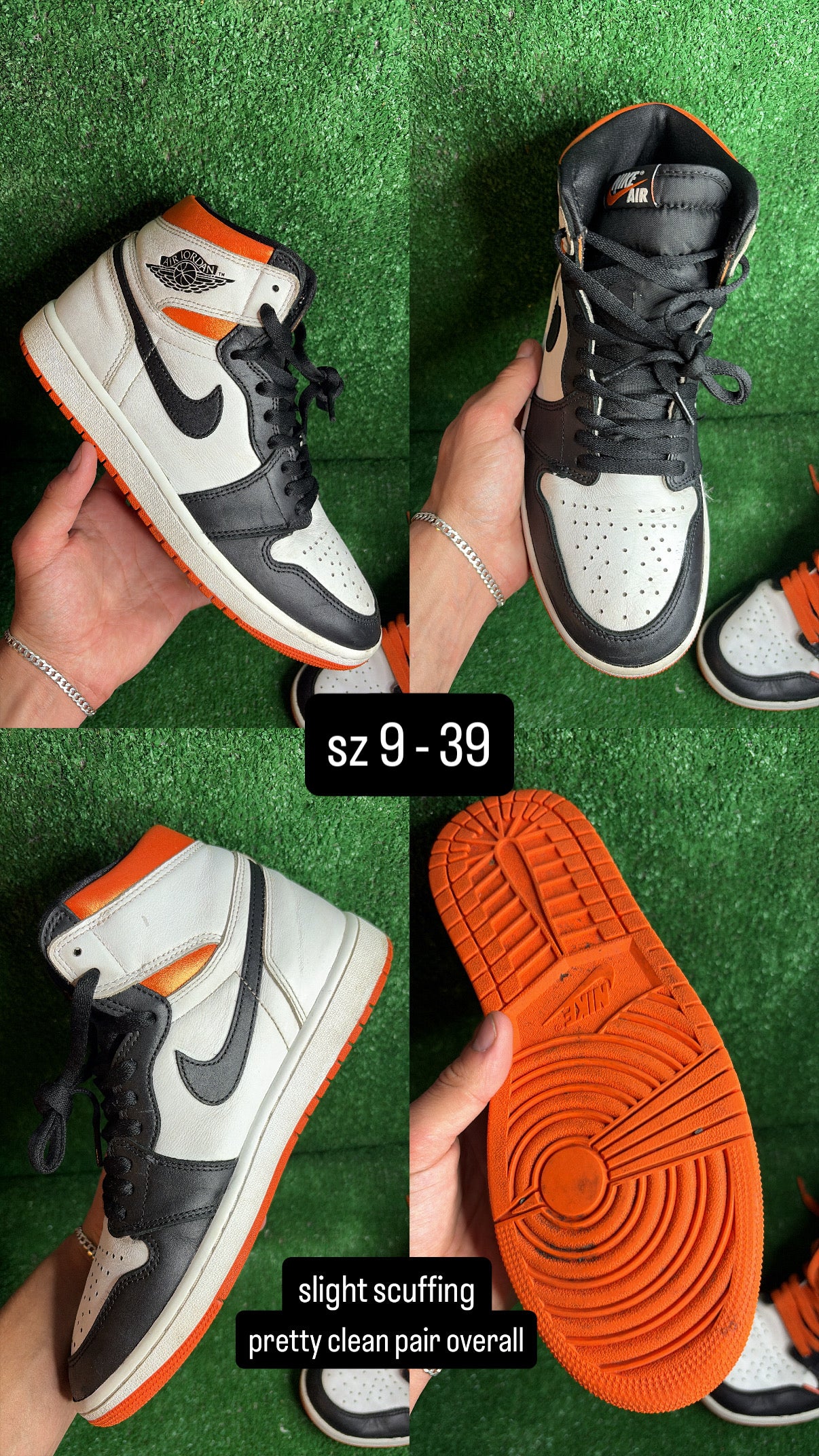Jordan 1 Electro Orange Size 9