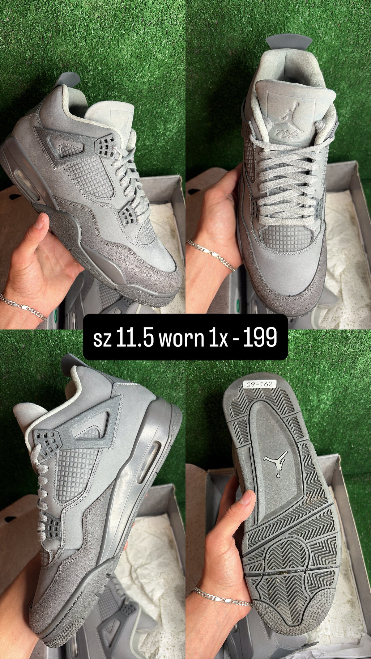 Jordan 4 Wet Cement Size 11.5