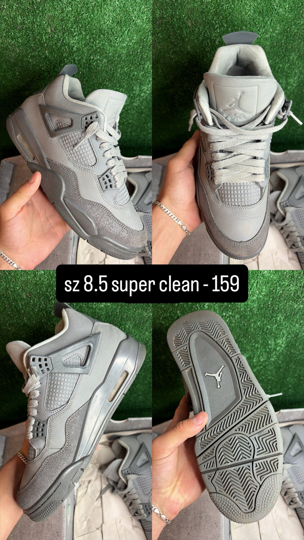 Jordan 4 Wet Cement Size 8.5