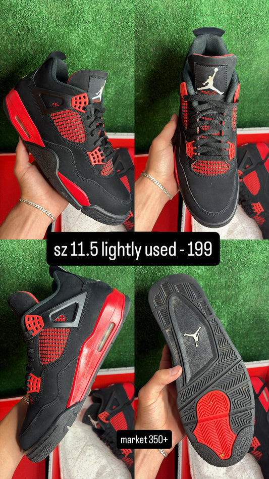 Jordan 4 Red Thunder Size 11.5