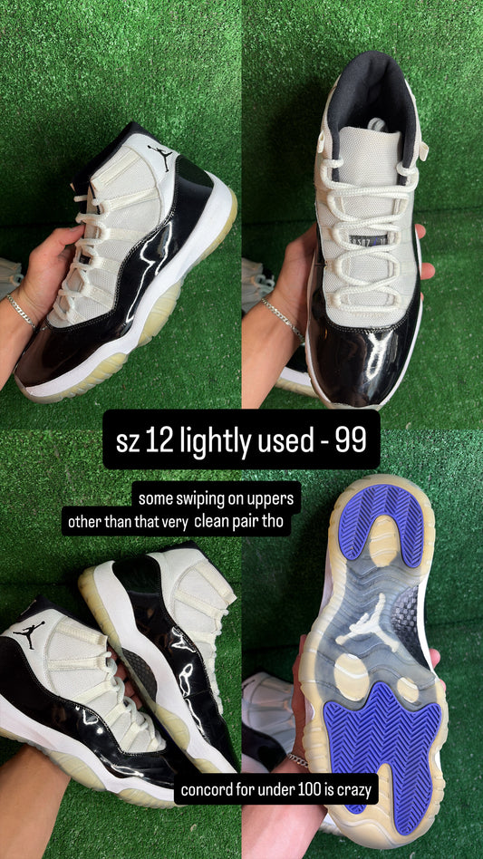 Jordan 11 Concord Size 12