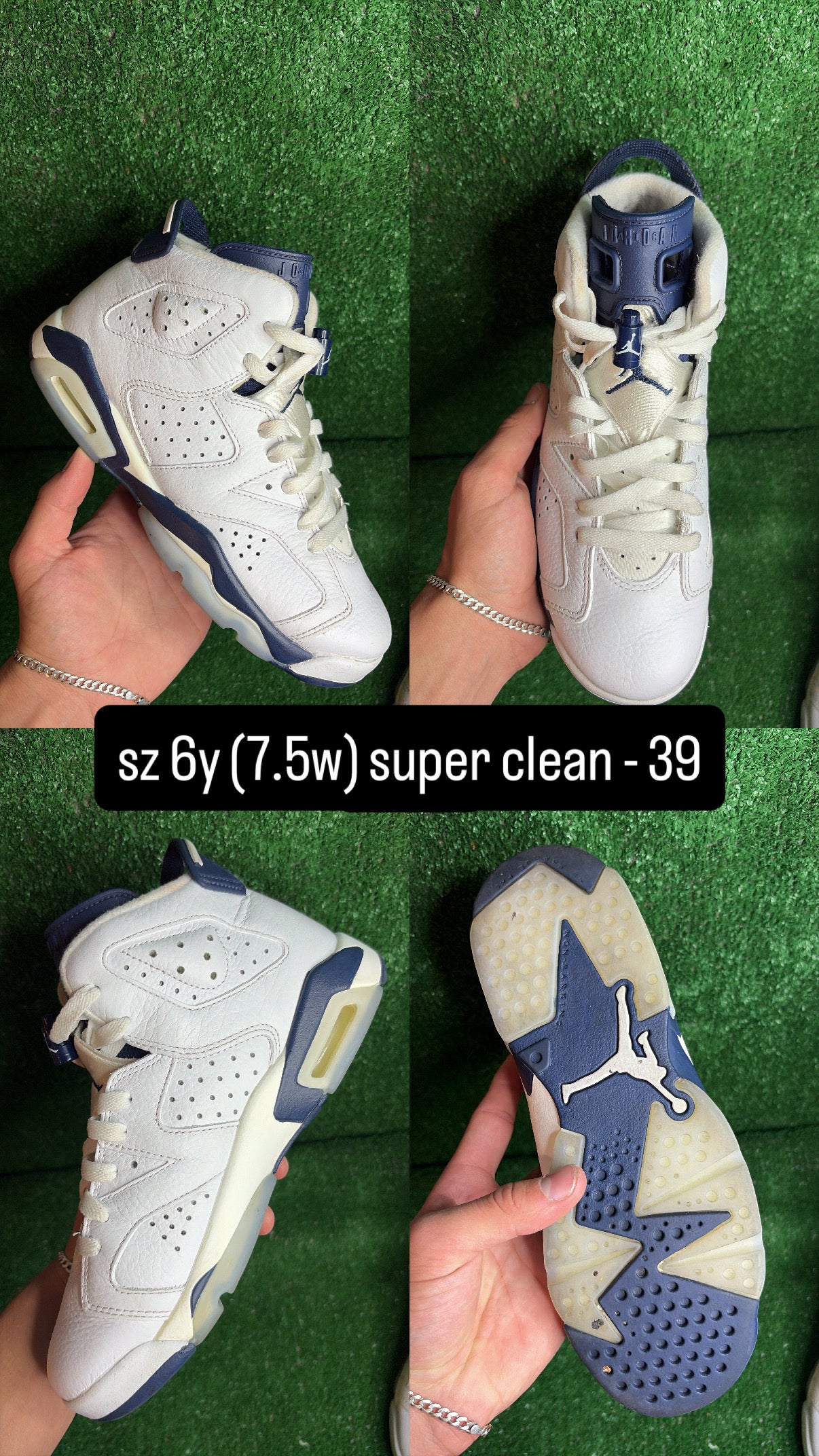 Jordan 6 Midnight Navy Size 6y (7.5w)