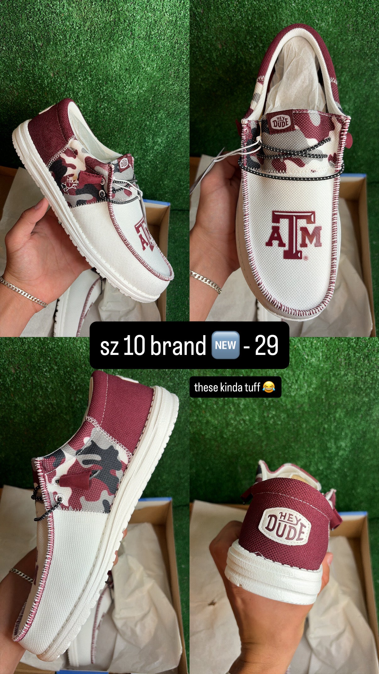 Hey Dude Texas A&M Size 10