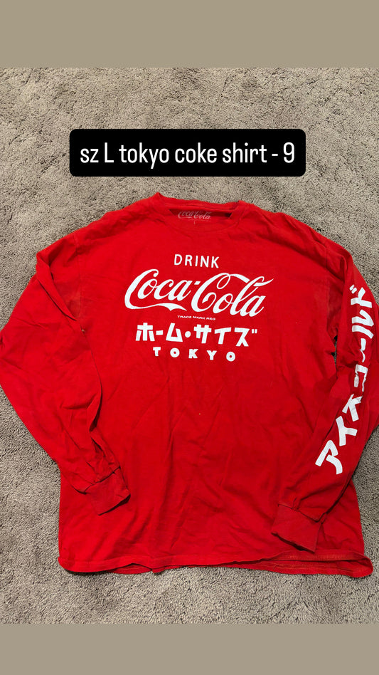 Tokyo Coke Shirt Size Large
