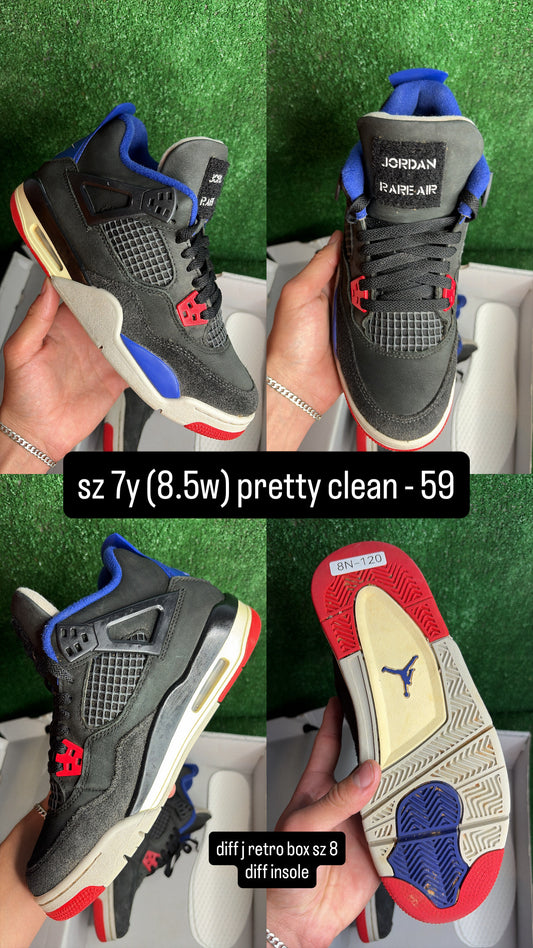 Jordan 4 Rare Air Size 7y (8.5w)