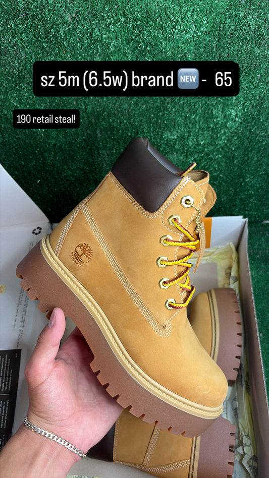 Timberland Boot Platform Sole Wheat Size 5m (6.5w)