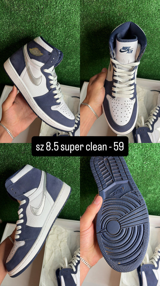 Jordan 1 Moonlight Midnight Navy Size 8.5