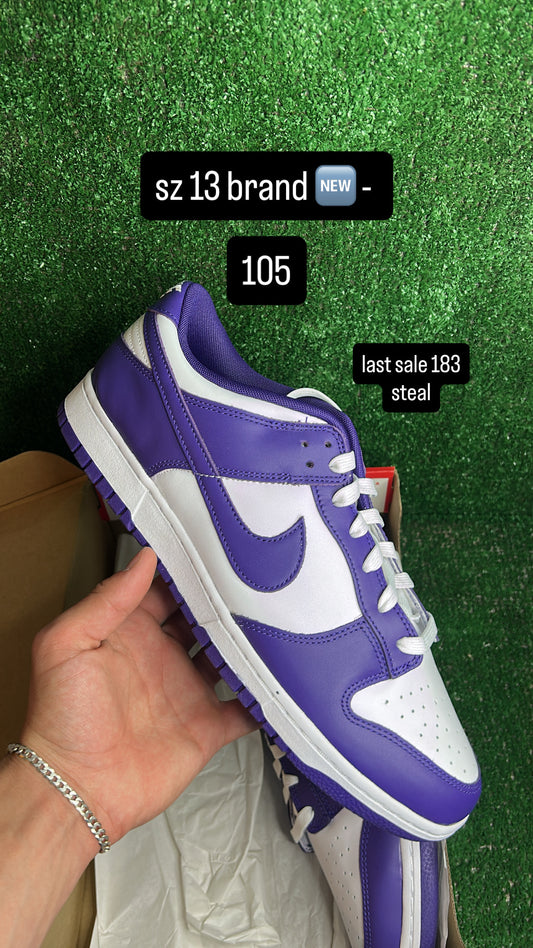 Dunk Low Court Purple Size 13