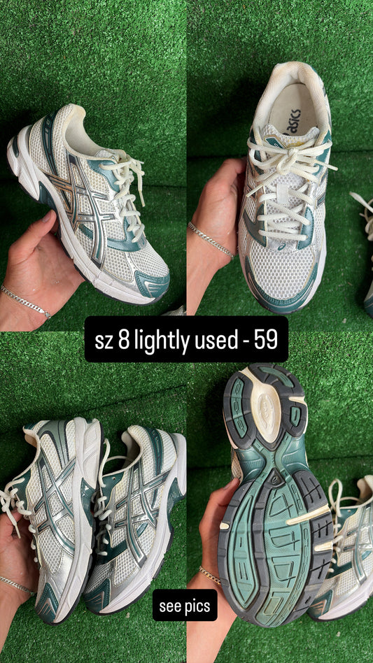 Asics 1130 White Dark Neptune Size 8