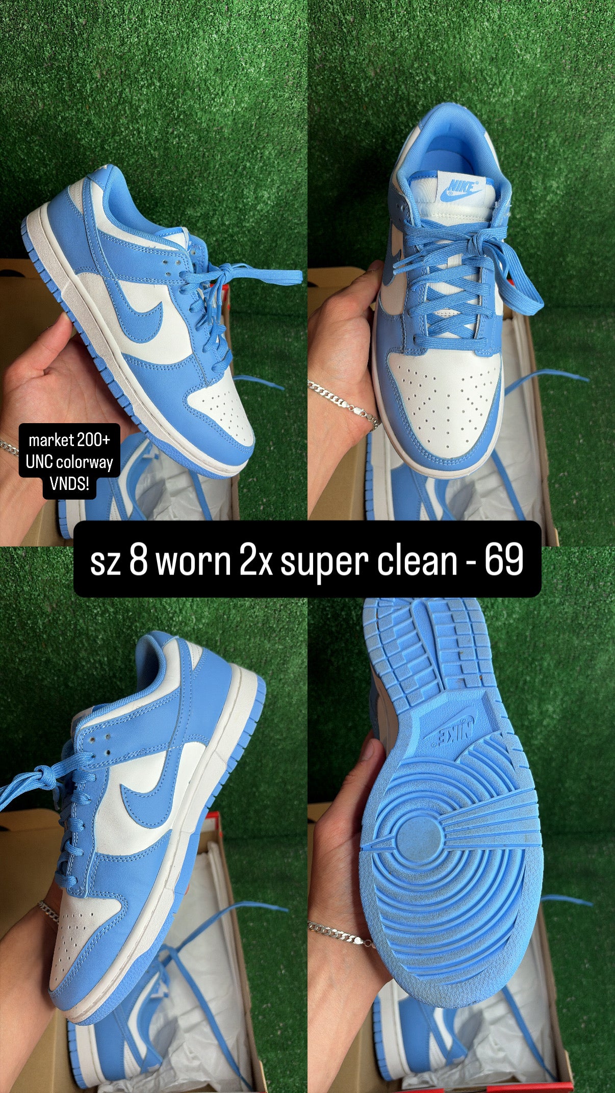 Nike Dunk Low UNC Size 8