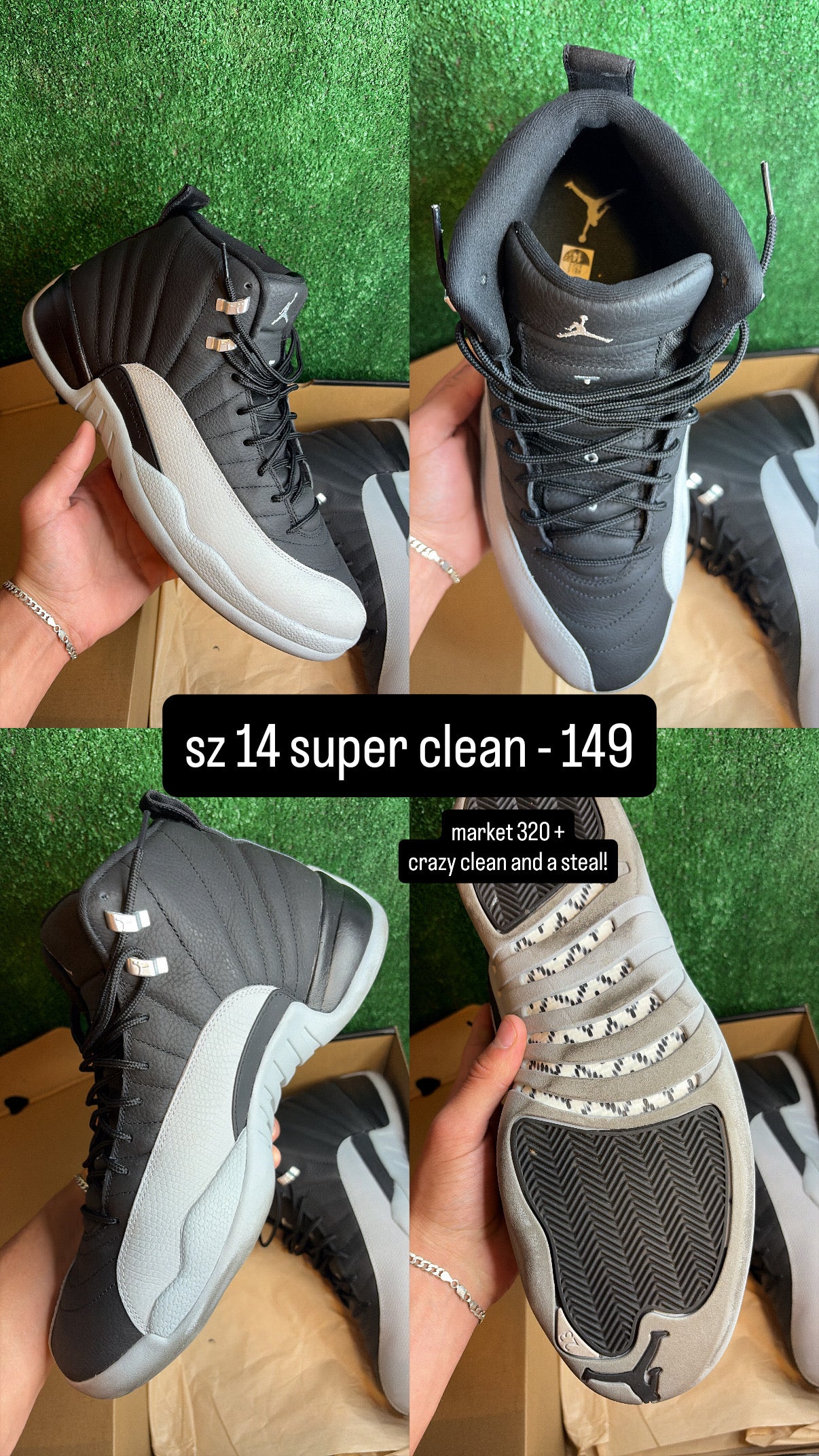 Jordan 12 Barons Size 14