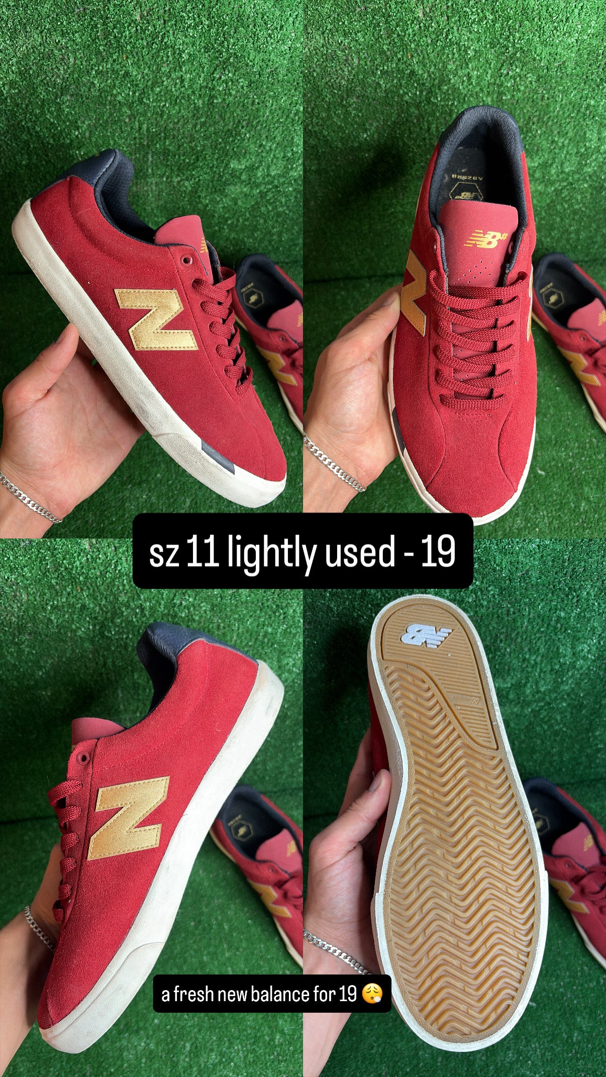 New Balance 22 Red Size 11