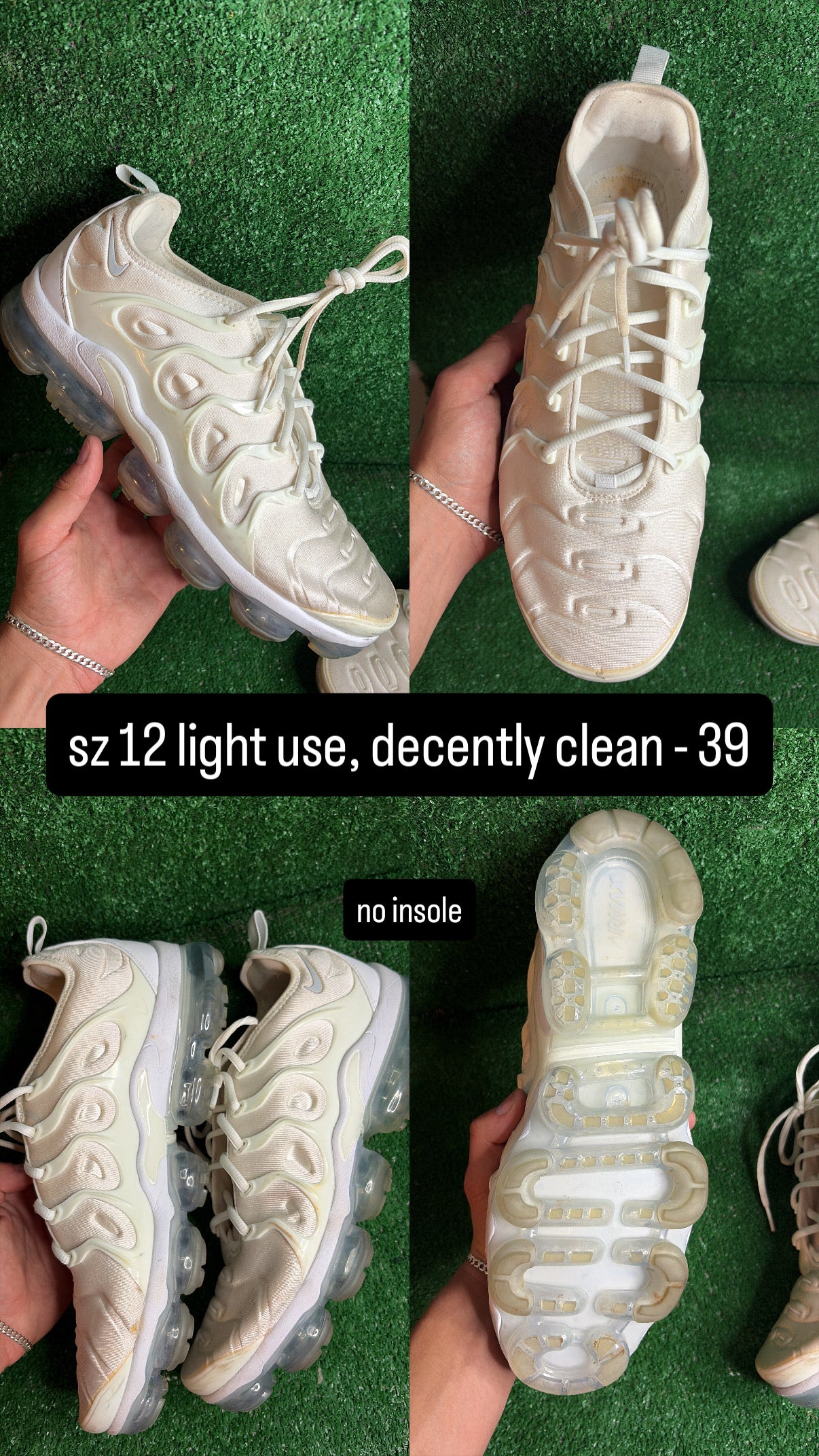 Nike Vapormax Plus White Size 12